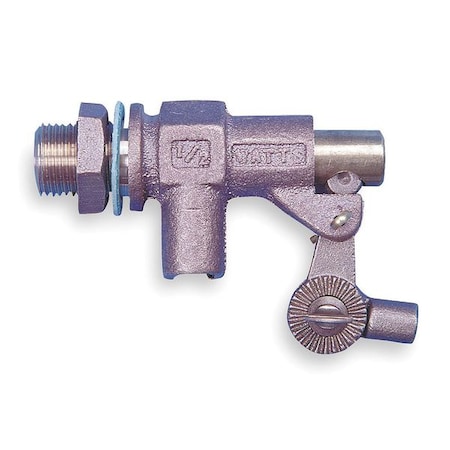 Float Valve,1/2 In,Bronze,Bulkhead Mount