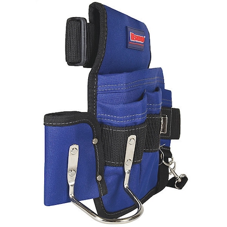 Tool Pouch, Tool Belt, Blue, Black, 600D Polyester, 4 Pockets