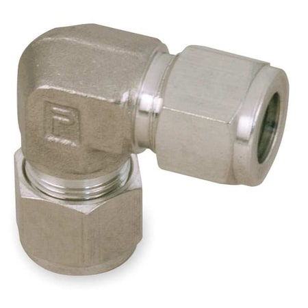 Elbow, Steel, Comp. 1/4 in, Comp. 3/8 in