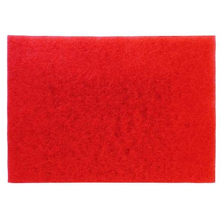 Buffing Pad,20 In x 14 In,Red,PK10