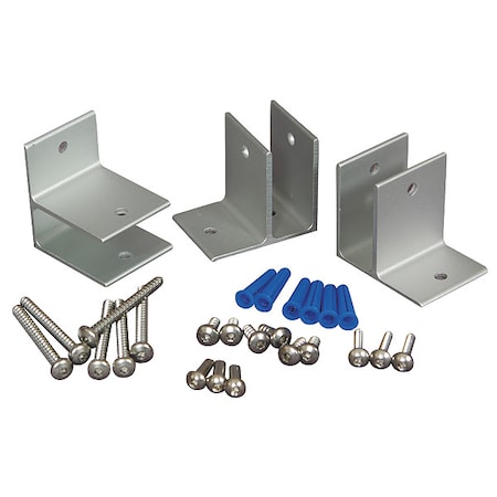 Aluminum Wall Panel Bracket, For Polymer Partition