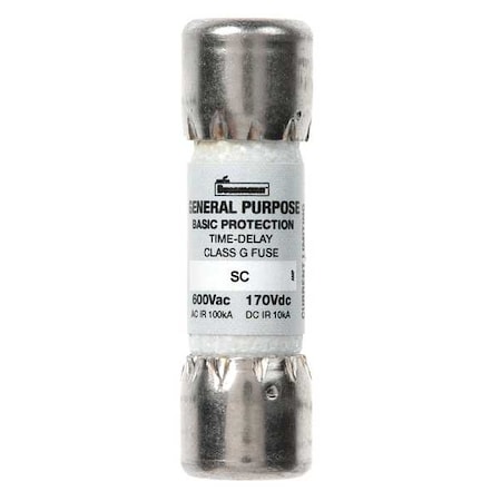 UL Class Fuse, G Class, Fast-Acting, 1.5A, 600V AC, Non-Indicating