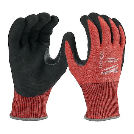 Cut-Resistant Coated Gloves, Cut Level A4 ,Dipped ,Nitrile ,Sandy ,2XL 1 PR