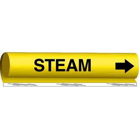 Pipe Marker,Steam,Yel,1-1/2 to 2-3/8 In, 5767-I