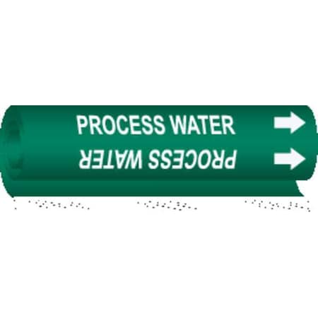 Pipe Marker,Process Water,1/2to1-3/8 In