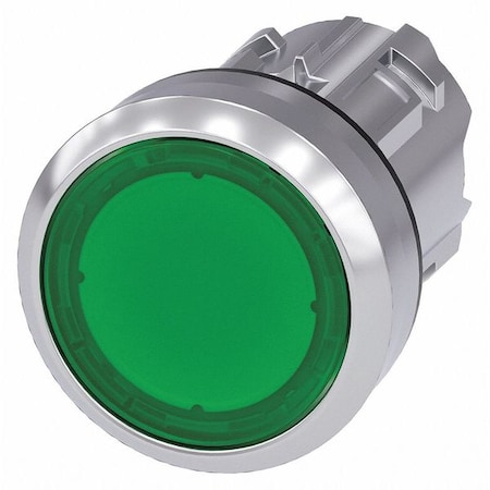 Illuminated Push Button Operator, 22 mm, Green