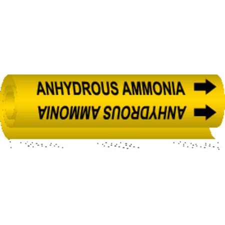 Pipe Mrkr,Anhydrous Ammonia,1/2to1-3/8In