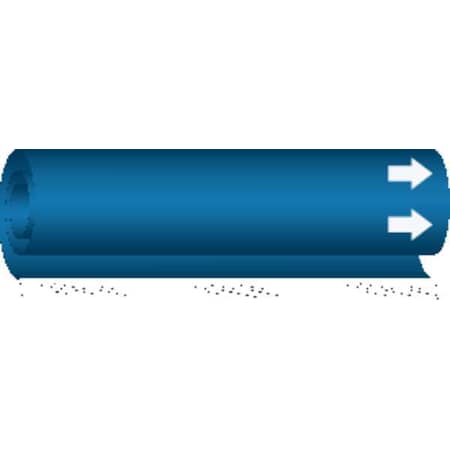 Pipe Marker,(Blank),Blue,1/2 to 1-3/8 In