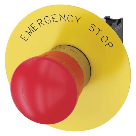 Push Button,22mm,Red,Metal Bezel