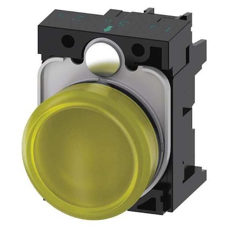 Pilot Light Complete,Round Shape,Yellow