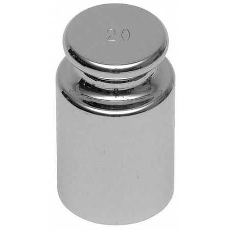 Calibration Weight,20g,Stainless Steel