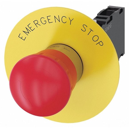Push Button,22mm,Red,Metal Bezel