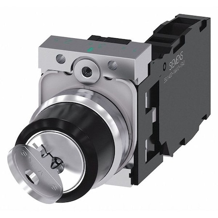 Non-Illuminated Selector Switch, 1NO/1NC, Silver