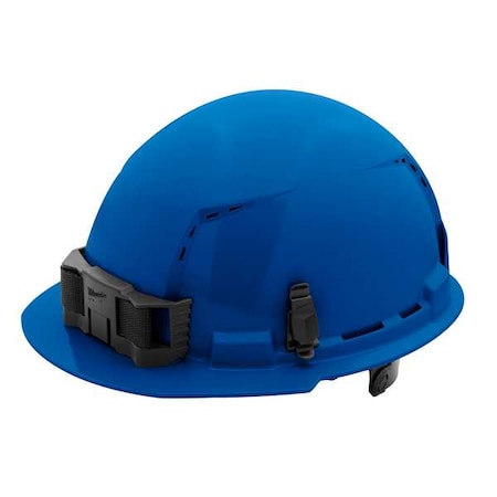 BOLT Blue Front Brim Vented Hard Hat w/6pt Ratcheting Suspension - Type 1, Class C