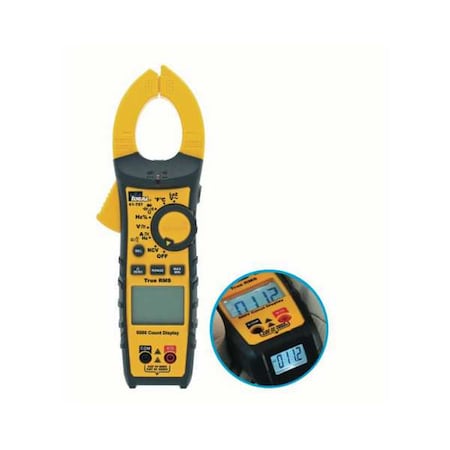 Clamp Meter, Dual Backlit, 600 A A, 1.4 in (36 mm) Jaw Capacity