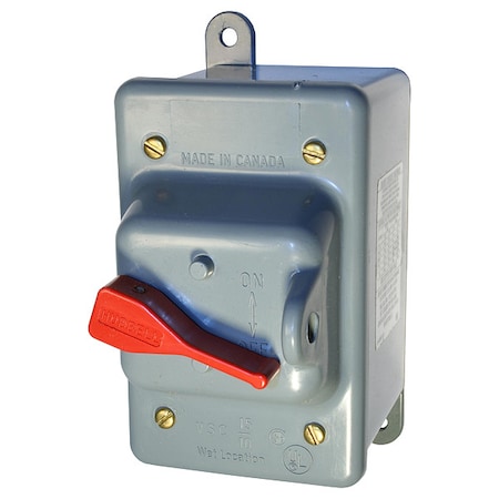 Manual Motor Switch, 30 A, 3 P, 3 Phase, Toggle, Circuit-Lock Series, NEMA 3R