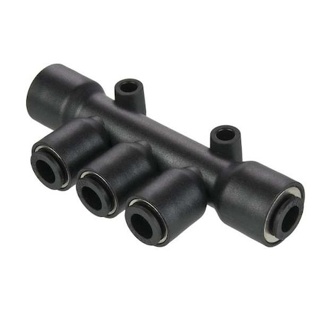 Tee, Polymer, Push-Fit , 6 mm, 4 mm