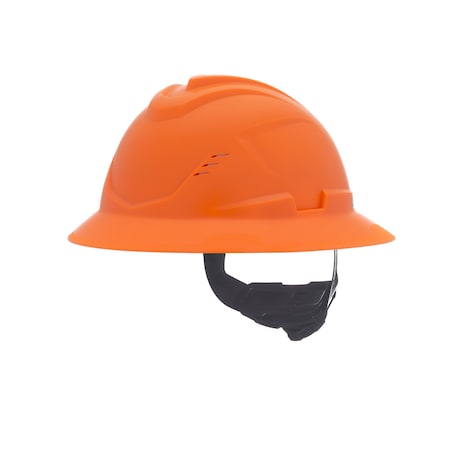 V-Gard C1 Full Brim, Vented, Fas-Trac III, Type 1, Class C, Hi-Viz Orange