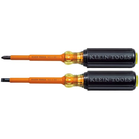 ESD Safe Insulated Screwdriver Set, Slotted/Phillips Tip, 1000V insulated, 2-Piece