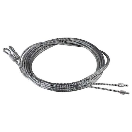 Spring Lift Cable,1/8 In,116 In.,PK2