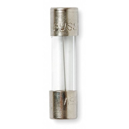 Glass Fuse, 2A, 100A at 250V AC, 10kA at 125V AC, 5 PK
