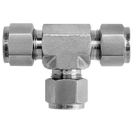 Tee, SS, Comp 1/8", Comp 1/8", Comp 1/8"