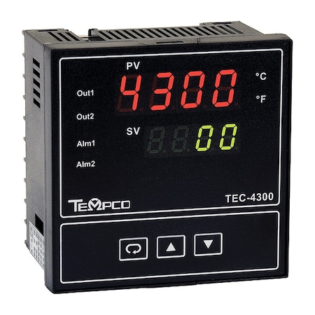 Temp Controller, Prog, 90-264V, Relay2A
