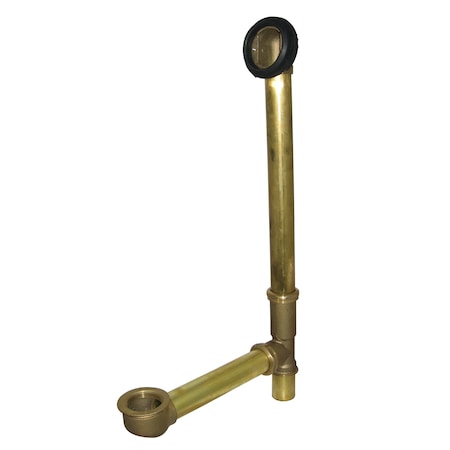 DLL18 18" Tube For Tub Overflow Drain With Gasket