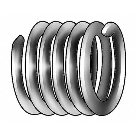 Tanged Helical Insert, Free-Running, 3/4"-10 Thrd Sz, 18-8 Stainless Steel, 4 PK