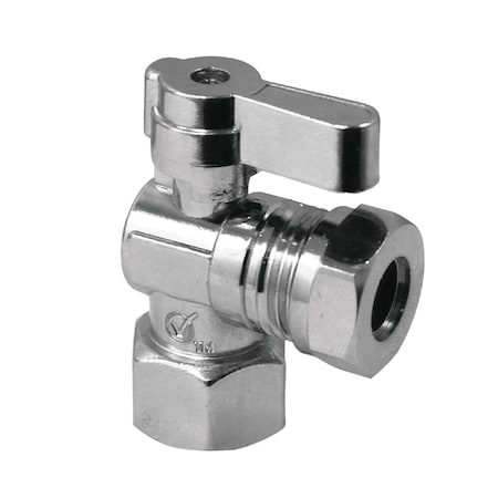 KF4410 1/2 Fip X 1/2 & 7/16 OD Slip Joint Angle Stop Valve