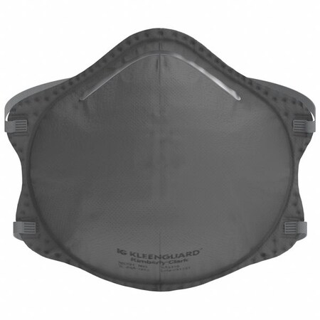 Particulate Respirator, N95, Molded Cup, Adj. Headstrap, Nose Clip, Gray, Universal, PK 20