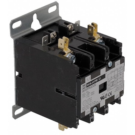 Definite Purpose Magnetic Contactor, 277V AC, 2 P, Non-Reversing, 1 Phase