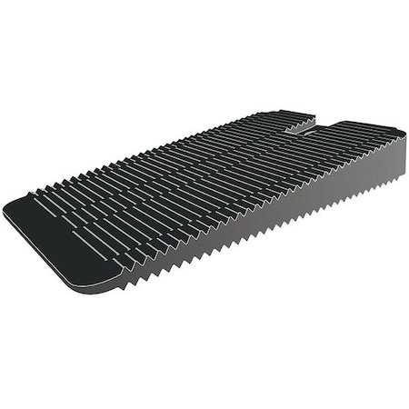 Wedge Shims,Rigid,Black,PK200