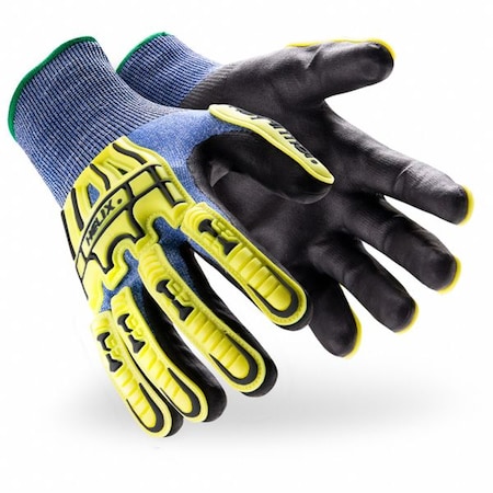 Safety Gloves, Cut Level A4 ,Nitrile ,Light Texture; Smooth ,M ( 8 ) 1 PR