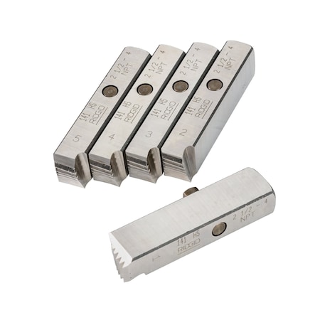Pipe Die Set,HS,NPT,2 1/2 To 4 In,PK5