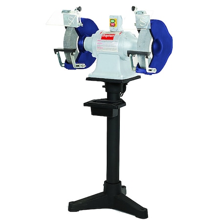 Bench Grinder with Stand, 12 in Max. Wheel Dia, 2 in Max. Wheel Thickness, 36/60 Grinding Wheel Grit