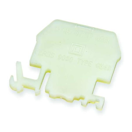 Terminal Block End Barrier,2.30 in L