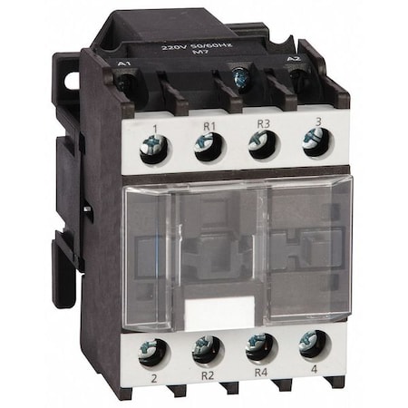 IEC Magnetic Contactor, No Auxiliary Contacts, 240V AC, 4 P, Non-Reversing, Screw