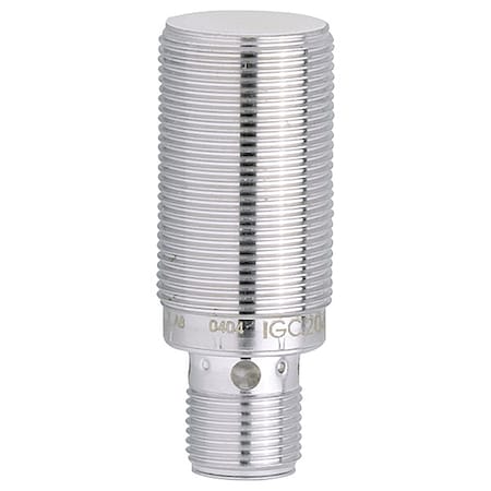 Cylindrical, Inductive Proximity Sensor, 18 mm Dia., Stainless Steel, M12,  Wires, Shielded