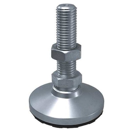 Leveling Mount,Swivel Stud,M8,1in Base