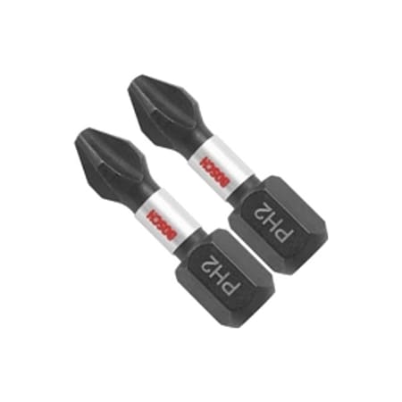 Impact Driver Bits,Phillips(R),#2,PK2
