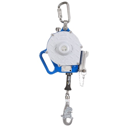Sealed-Blok Self Retracting Lifeline, 30 ft Length, Carabiner, Steel, 1 Leg(s)