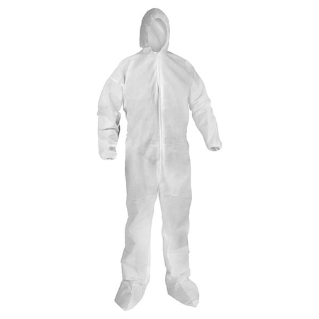 Coveralls,L,Wht,KleenGuard A20,PK50