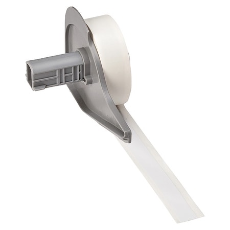 Continuous Label Stock, White, Gloss, 1/2 in W