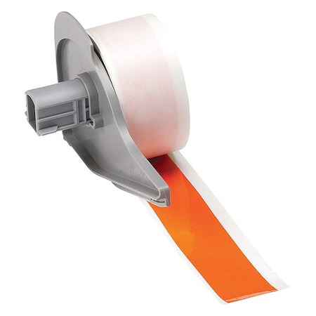 Continuous Label Stock, Orange, Gloss, 1 in W
