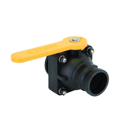 Manual 2-Way Ball Valve,Flange,Polypro