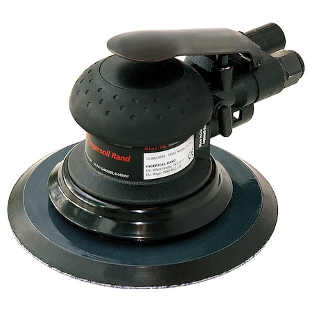 Air Orbital Sander, 6 in Disc Dia, Palm
