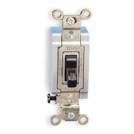 Wall Switch, 1-Pole, 120/277V, 15A, Brown