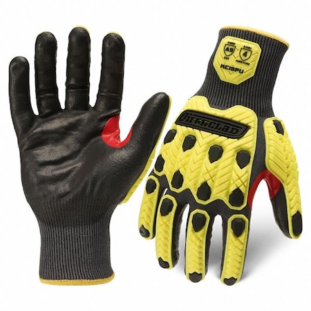 Knit Work Glove, Cut Level A9 ,Nitrile ,Smooth ,3XL 1 PR
