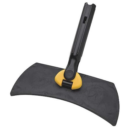 13-1/8" Slide On Dust Mop Frame, Black/Yellow, Rubber
